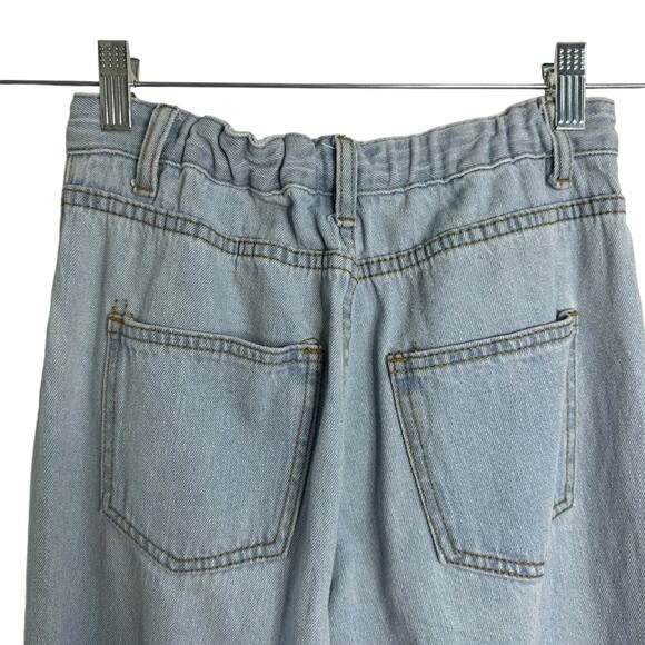 Princess Polly High Rise Wide Leg Y2K Elastic Waist Jeans - Picture 6 of 9